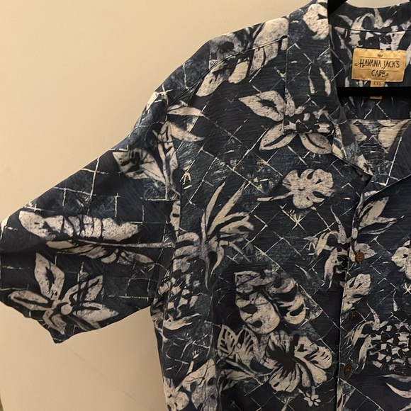 Havana Jack’s Cafe Men’s Hawaiian Shirt Casual Button Down Short Sleeve Size 2X - Picture 3 of 8